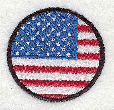 Embroidery Design: USA flag 2.00w X 2.00h