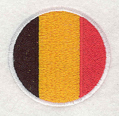 Embroidery Design: Belgian flag 2.00w X 2.13h