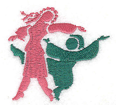 Embroidery Design: Ethnic dancers 2.00w X 1.88h