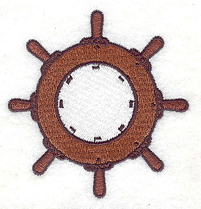 Embroidery Design: Ship's wheel 3.00w X 3.13h