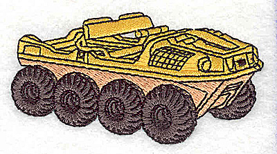 Embroidery Design: Military Vehicle1.63W x 3.19H