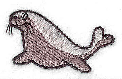 Embroidery Design: Seal 1.19W x 2.00H