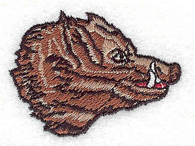 Embroidery Design: Wild Boar 2.31w X 1.69h