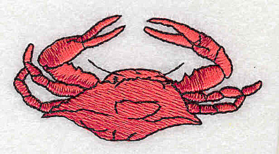 Embroidery Design: Crab 2.69w X 1.38h