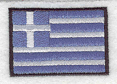 Embroidery Design: Greek flag 2.00w X 1.44h