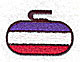 Embroidery Design: Curling stone 1.44w X 1.00h