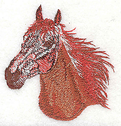 Embroidery Design: Horse head 3.13w X 3.25h