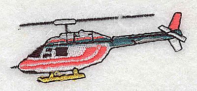 Embroidery Design: Helicopter 2.50w X 0.94h
