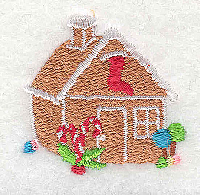 Embroidery Design: Gingerbread house 1.50w X 1.44h