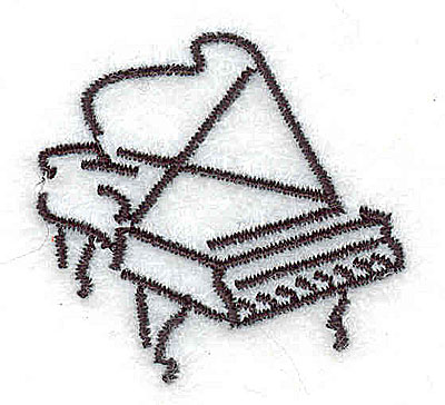 Embroidery Design: Grand Piano 1.50w X 1.44h