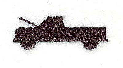 Embroidery Design: Pick up truck with open hood 1.75w X 0.63h