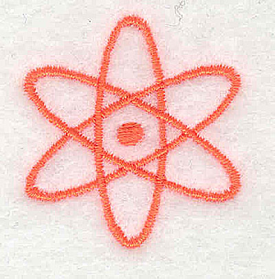 Embroidery Design: Atomic Energy symbol 1.25w X 1.31h
