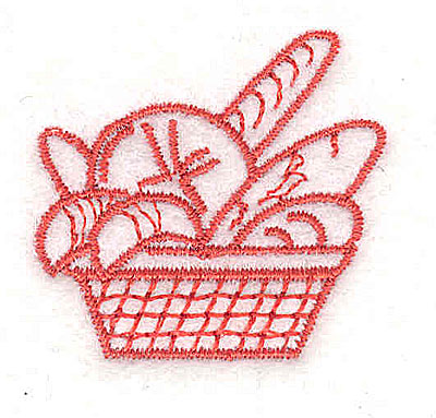 Embroidery Design: Bread basket 1.38w X 1.31h