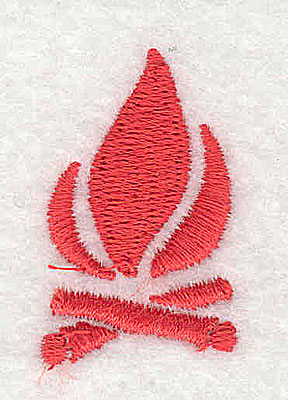 Embroidery Design: Camp fire 0.81w X 1.31h