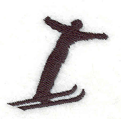 Embroidery Design: Ski jumper 1.38w X 1.31h