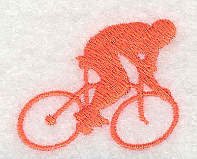 Embroidery Design: Cyclist 1.44w X 1.19h