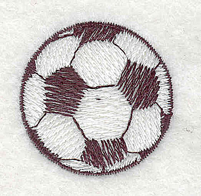 Embroidery Design: Soccer ball 1.31w X 1.31h