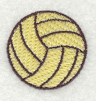 Embroidery Design: Volleyball 1.25w X 1.38h