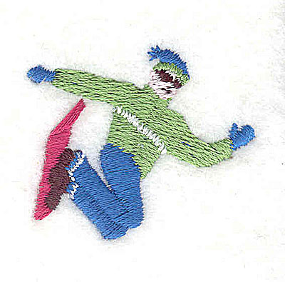Embroidery Design: Snowboarder 1.50w X 1.25h