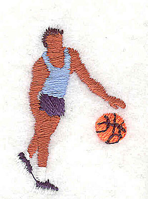 Embroidery Design: Basketball Player 1.00w X 1.50h