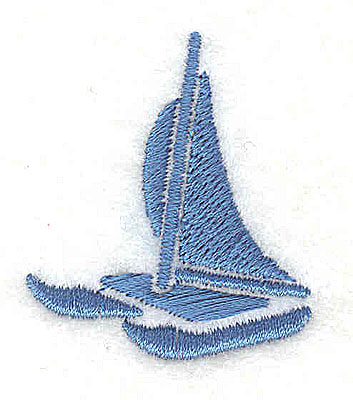 Embroidery Design: Catamaran 1.94w X 1.50h