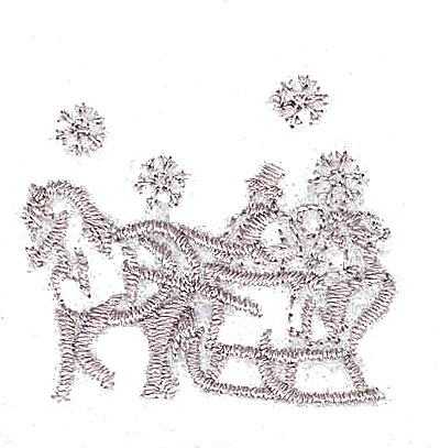 Embroidery Design: Winter sleigh ride 1.44w X 1.31h