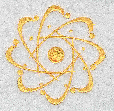 Embroidery Design: Atomic Symbol 2.19w X 2.19h