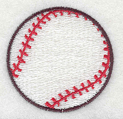 Embroidery Design: Baseball 1.94w X 2.00h