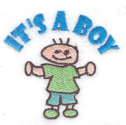Embroidery Design: It's a Boy 2.25w X 2.06h