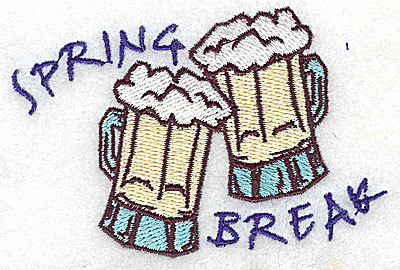 Embroidery Design: Spring Break 3.50w X 2.38h