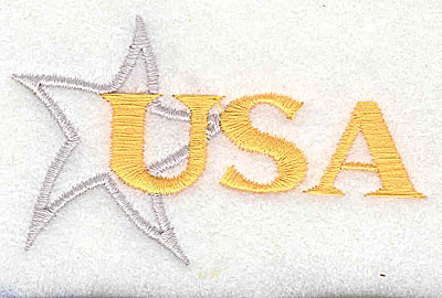 Embroidery Design: USA 3.06w X 1.75h
