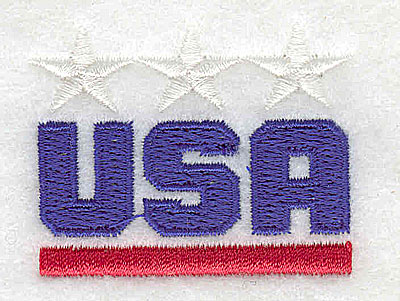 Embroidery Design: USA 1.81w X 1.44h