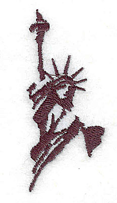 Embroidery Design: Statue of Liberty 1.06w X 2.50h