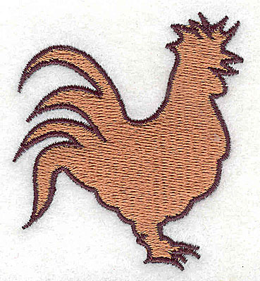 Embroidery Design: Rooster 2.25w X 2.50h