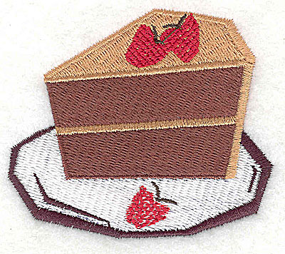 Embroidery Design: Chocolate strawbery cake 2.88w X 2.44h