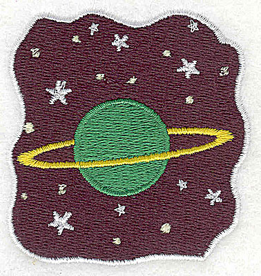 Embroidery Design: Planet and stars 2.31w X 2.44h