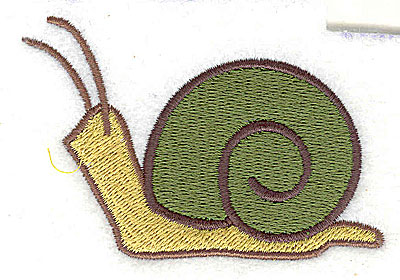 Embroidery Design: Snail 3.06w X 2.06h