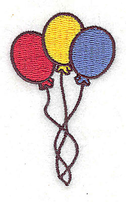 Embroidery Design: Balloons 1.50w X 2.44h