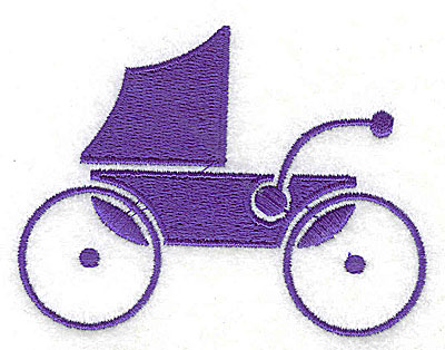 Embroidery Design: Baby Carriage 3.31w X 2.44h