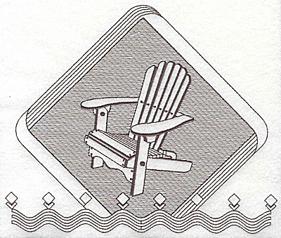 Embroidery Design: Muskoka chair 7.88w X 6.56h