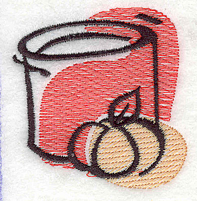 Embroidery Design: Can of pumpkin 2.31w X 2.44h