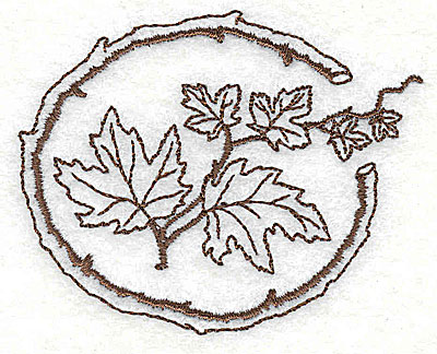 Embroidery Design: Maple leaves  2.81w X 2.25h