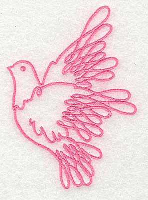 Embroidery Design: Dove 2.31w X 3.25h
