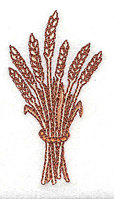 Embroidery Design: Wheat sheaf 1.38w X 2.62h