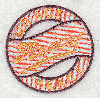 Embroidery Design: Grace mercy peace 2.69w X 2.69h