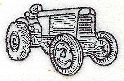 Embroidery Design: Tractor 3.94w X 2.13h