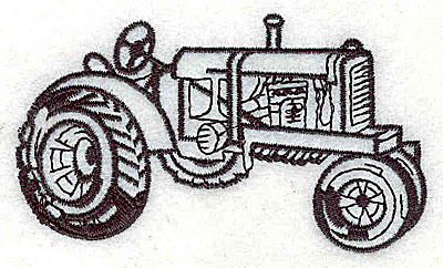 Embroidery Design: Tractor 3.44w X 2.00h