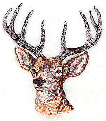 Embroidery Design: Deer head 3.44w X 3.88h