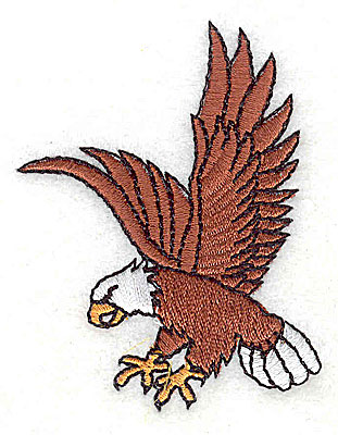 Embroidery Design: Bald Eagle 2.06w X 2.63h