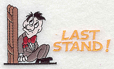 Embroidery Design: Last Stand 3.81w X 2.19h